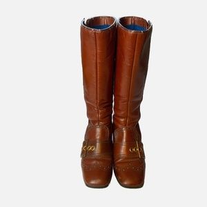 VINTAGE LEATHER BOOTS SIZE 7
